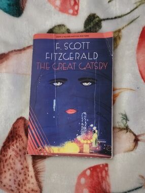 Barnes & Noble The Great Gatsby Paperback - Blue with Coral Accents